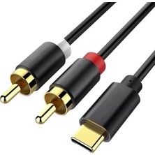 Mabelme Powermaster PM-29963 2xrca To Type-C 2 Metre Kablo