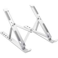 Mabelme Powermaster 10''-16'' Katlanabilir Tablet + Laptop Standı PM-24325 (Metal + Ayarlanabilir)