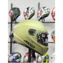 Axxis Kapalı Kask Draken S Solıd Mat Yeşil Small
