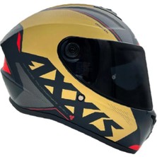 Axxis Kapalı Kask Draken Gear A9 Mat Gold Xlarge