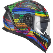 Cgm 311 Kapalı Kask Blast Gökkuşağı Medıum