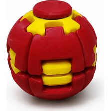 Tekno Craft Bas, Dönsün, Rahatla! Stress Oyuncağı (Sarı Kırmızı) - Spinner Ball
