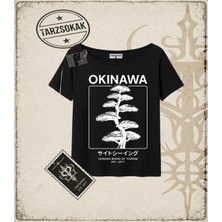 Tarzsokak Gotik & Grunge Streetwear Okınawa Kayık Yaka Tişört