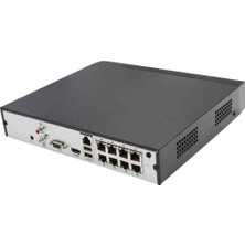 Hılook NVR-108MH-C/8P, 8kanal Poe, 8mpix, H265+, 1 HDD Desteği, 1080P Kayıt, 80MBPS Bant Genişliği, Nvr