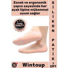 Wintoup #patik Medikal Topuk Koruyucu Çatlak Önleyici Nemlendirici Bakım Ayak Rahatlatıcı Şık Silikon Patik