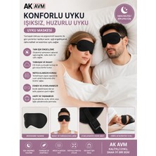 Ak Avm Işık Geçirmez Uyku Gözlüğü Saten Göz Bandı Yumuşak Uyku Maskesi