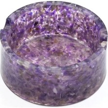 St. Morritz Hakiki Doğal Ametist Taşlı Orgonit Küllük 127 Gram