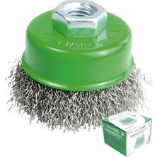 St. Morritz Fixonic ERA10159 75MM Dalgalı Çanak Fırça Paslanmaz Telli