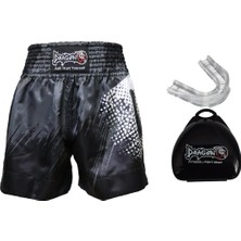 St. Morritz Dragon Sporcu Dişliği ve MT3011 Muay Thai Kick Boks Şortu 2 Li Set Dijital Baskılı Muay Thai Şortu