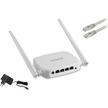 Mabelme Everest EWR-301, 4port, 300MBPS, 2.4ghz Wifi, Masaüstü, Megabit, Repeater, Router, Access Point