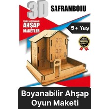 St. Morritz Premium Çocuk Eğitici Öğretici Zeka Geliştirici Boyanabilir 3 Boyutlu Demonte Ahşap Oyun Maketi