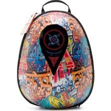 Missidea Jarmend  Meteor LED Ekranlı Motosiklet Sırt Çantası Kask Formlu Gariffiti +Powerbank Hediyelidir