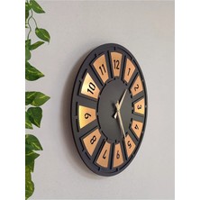 St. Morritz Tıme Coll. Nest Mdf Yaldız Duvar Saati Altın / Gold