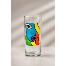 Muguetarts %100 El Çizimi Tasarım Cam Boyama Rakı Bardağı