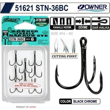 Owner 51621 Stn -36 Black Chrome Üçlü Iğne