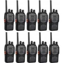 St. Morritz 10'lu Telsiz Seti BF-88E Pmr Telsiz Type-C Batarya 2026 Model