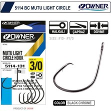 Owner 5114 Mutu Light Black Chrome Iğne