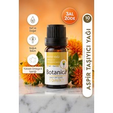 Botanica %100 Saf Aspir Yağı Soğuk Sıkım Saç Besleyici Nemlendirici Doğal Bitkisel Bakım Damla 10 ml