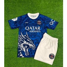 Candy Cup Psg 2023/24 Kylian Mbappe Dragon Desenli Çocuk Forması 2li Set
