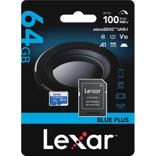 Lexar Blue Plus 64 GB Hafıza Kartı (100MB/S)
