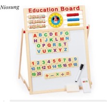 St. Morritz Çocuk Manyetik Yazı Tahtası Ahşap Eğitim Çocukları Matematik Öğre