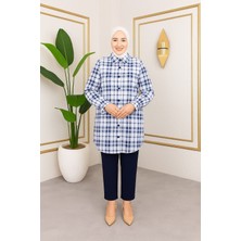 Sd Butik Ekose Tesettür Gömlek