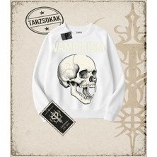 Tarzsokak Gotik & Grunge Streetwear Vampırısm Bisiklet Yaka Sweatshirt