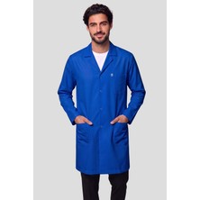 Deniz İş Erkek Gömlek Yaka Uzun Boy Açık Mavi, Füme, Bordo, Saks, Lacivert Alpaka Doktor ve Öğretmen Önlüğü