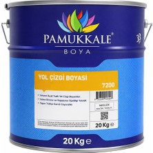 Pamukkale Yol Çizgi Boyası Solvent Bazlı 20 kg Ral 1003 Sinyal Sarısı