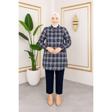 Sd Butik Ekose Tesettür Gömlek