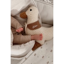 vivimade Kişiye Özel Isim Nakışlı Yaka Detaylı Ördek Uyku Arkadaşı Minilu 45 cm