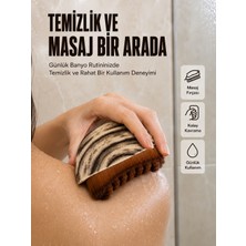 Vücut Temizleme Fırçası Ergonomik Elde Tutulan Yumuşak Kıllı Masaj Fırçası
