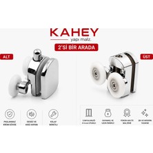 Kahey Duşakabin Tekerleği Cam Kabin Tekeri Rulman Çift Tekerli 1 Adet Alt 1 Adet Üst