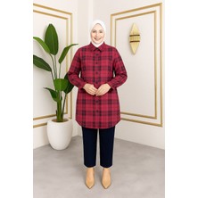 Sd Butik Ekose Tesettür Gömlek
