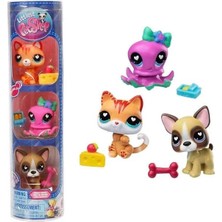 Lps Hasbro 24125ES-00737 Lıttles Pet Shop S4 3'lü Tüp Paket Minişler