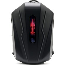 Missidea  Jarmend  Siyah Neon LED Ekranlı Akıllı Sırt Çantası Sert Kabuk Kask Bölmeli+Powerbank Hediyelidir
