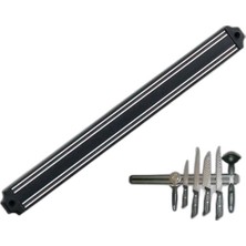 Raftan Topla Mıknatıslı Bıçak Tutucu Stand - 49 Cm, Siyah