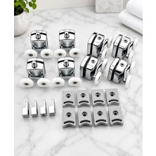 sarıncı  Duşakabin Tekerleği Cam Kabin Tekeri Rulman Metal Gövdeli 8 Li 24mm
