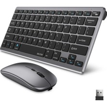 Kablosuz Bluetooth Klavye Mouse Seti Şarjlı Tablet Laptop Uyumlu