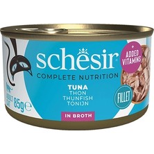 Schesir Ton Balıklı Pişirme Suyunda Yetişkin Kedi Konservesi 85G