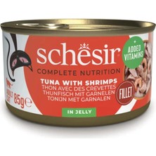 Schesir Jelly Ton Balıklı ve Karidesli 85 gr Yetişkin Konserve Kedi Maması