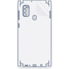 Schitec Samsung Galaxy M21 Uyumlu Fullbody Arka Kaplama Hidrojel Koruyucu Film