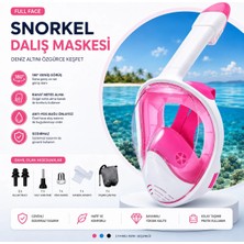 St. Morritz Şnorkel L/xl Beden Dalış Maskesi Full Face Tam Deniz Altı Keşif Maskesi