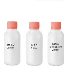 St. Morritz Ph 4.01 - 7.01 Saf Su (Distile Su) Kalibrasyon Sıvıları 2 Litre Set