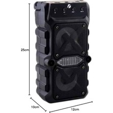 Bluetooth Hoparlör Çift Mikrofonlu Güçlü Ses Kaliteli Kesintisiz Kablosuz