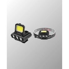 Astraltech Cob + Xpe LED Kafa Feneri 800 Lumen USB Type C Şarjlı Çok Modlu