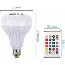 Astraltech Bluetooth Hoparlör Akıllı Rgb LED Işık Renk Değiştirme Ses Bombası Ampül Görünümlü
