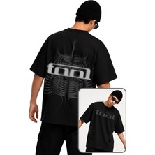 Fuddy Moda Unisex Oversize Rock Band Tool Sırt Baskılı Tişört