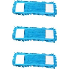 St. Morritz Mikrofiber Islak Kuru Nemli Makarna Şönil Palet Tablet Mop Yedeği - 50 Cm. - 3 Adet