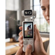 Ozkr Store 4K Vlog Kamera Otomatik Odaklama ve Döndürülebilir Lensli Taşınabilir El Kamerası